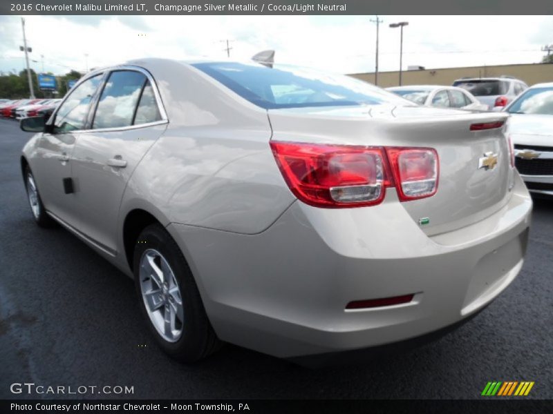 Champagne Silver Metallic / Cocoa/Light Neutral 2016 Chevrolet Malibu Limited LT