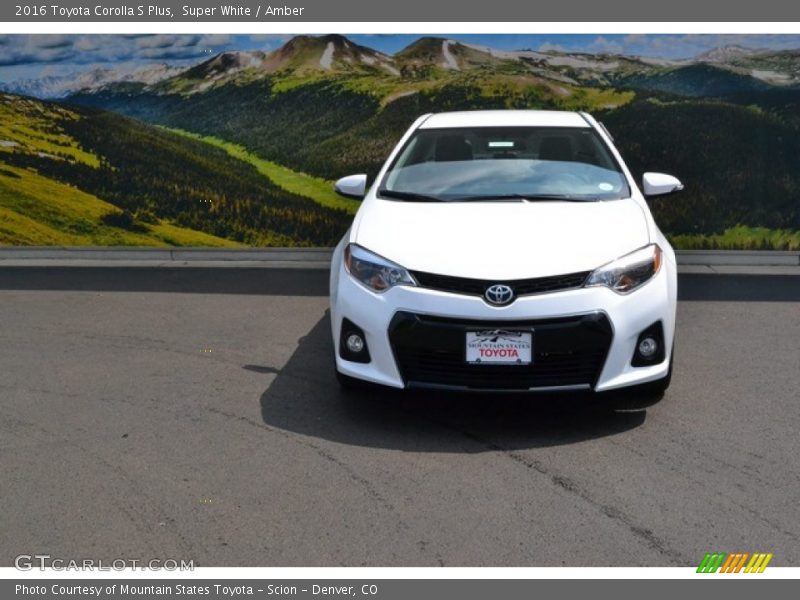 Super White / Amber 2016 Toyota Corolla S Plus