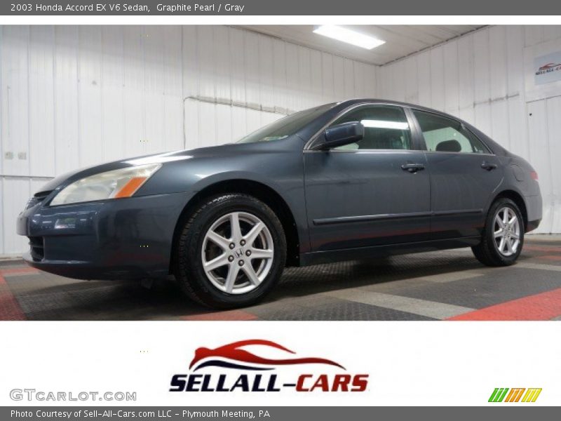 Graphite Pearl / Gray 2003 Honda Accord EX V6 Sedan