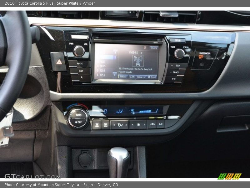 Controls of 2016 Corolla S Plus