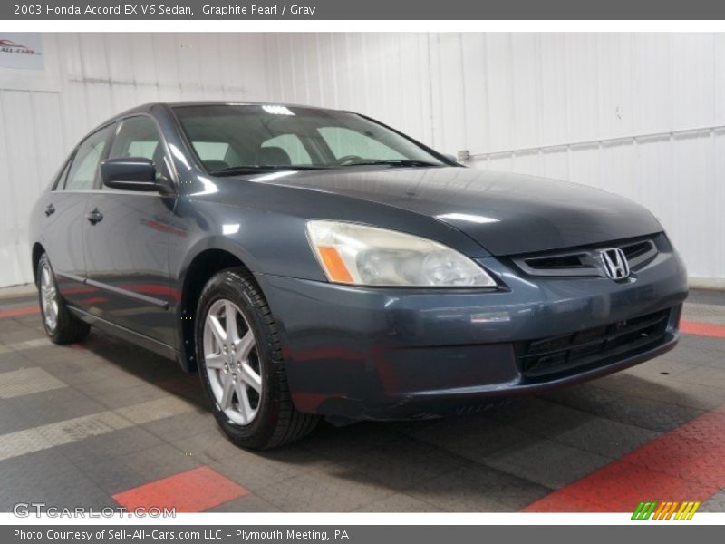 Graphite Pearl / Gray 2003 Honda Accord EX V6 Sedan