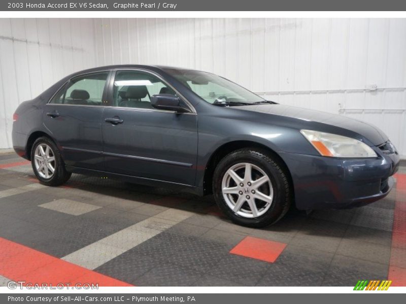 Graphite Pearl / Gray 2003 Honda Accord EX V6 Sedan