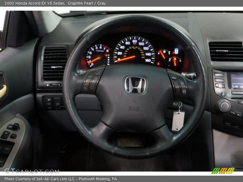 Graphite Pearl / Gray 2003 Honda Accord EX V6 Sedan