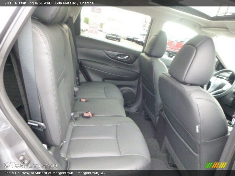 Gun Metallic / Charcoal 2015 Nissan Rogue SL AWD