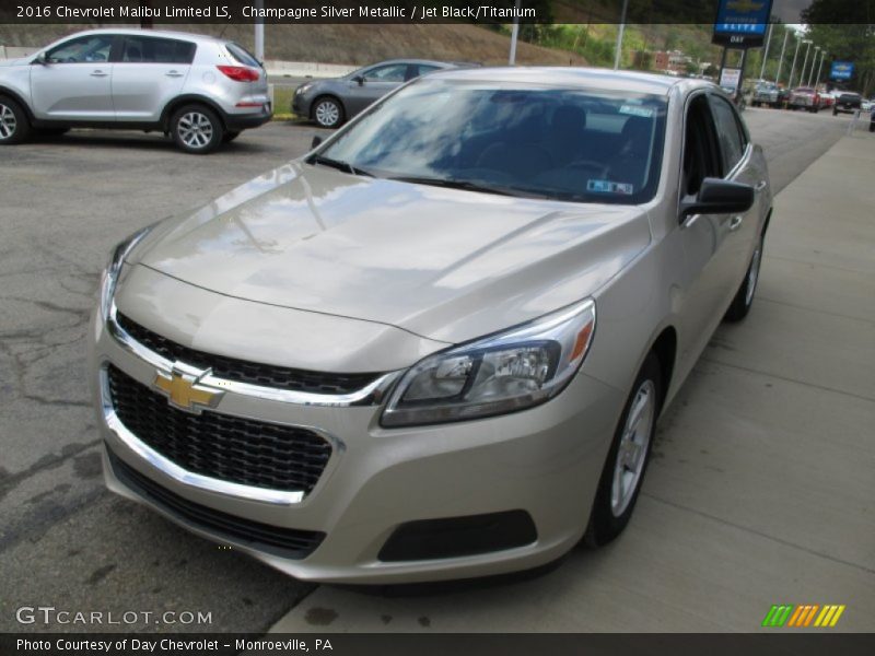 Champagne Silver Metallic / Jet Black/Titanium 2016 Chevrolet Malibu Limited LS