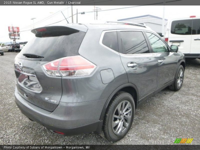 Gun Metallic / Charcoal 2015 Nissan Rogue SL AWD