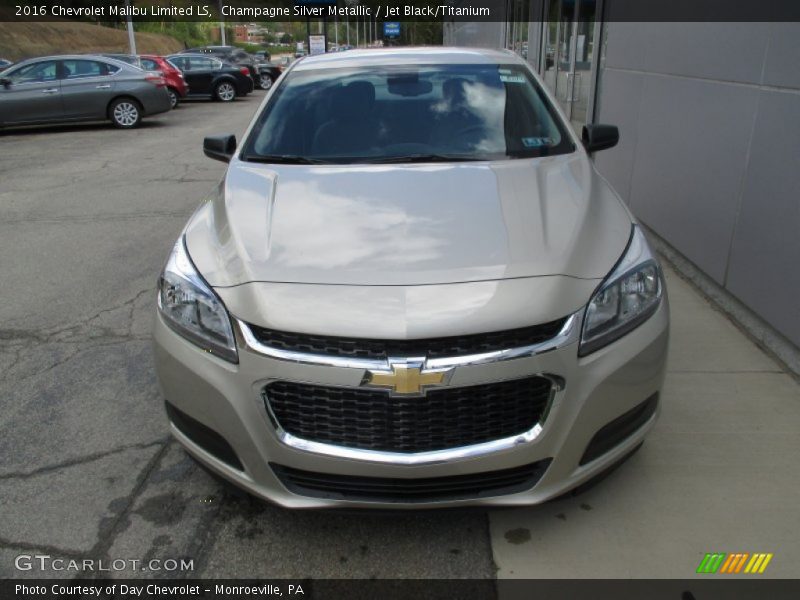 Champagne Silver Metallic / Jet Black/Titanium 2016 Chevrolet Malibu Limited LS