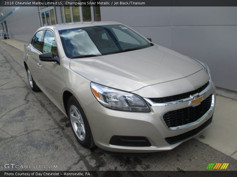 Champagne Silver Metallic / Jet Black/Titanium 2016 Chevrolet Malibu Limited LS