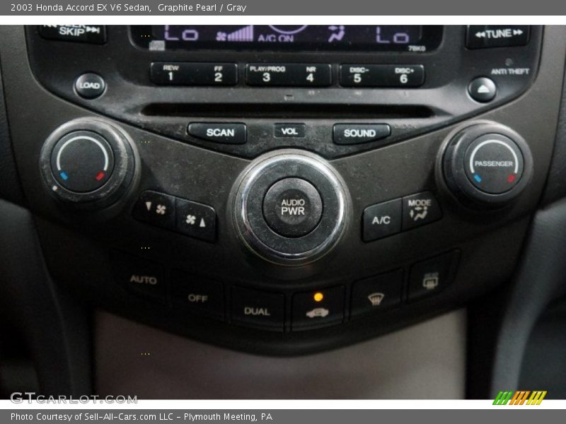 Graphite Pearl / Gray 2003 Honda Accord EX V6 Sedan