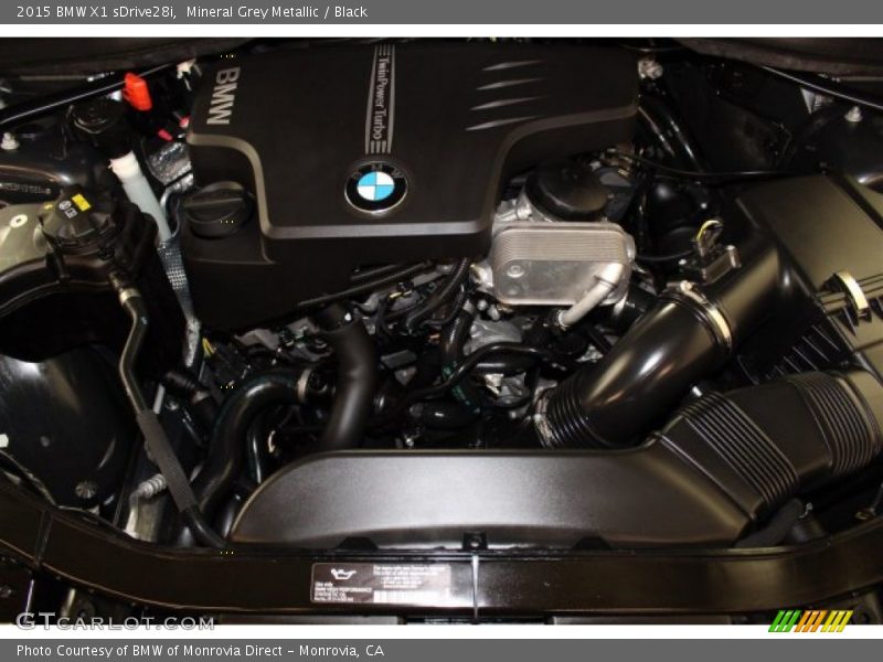 Mineral Grey Metallic / Black 2015 BMW X1 sDrive28i