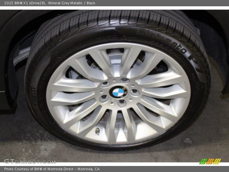Mineral Grey Metallic / Black 2015 BMW X1 sDrive28i