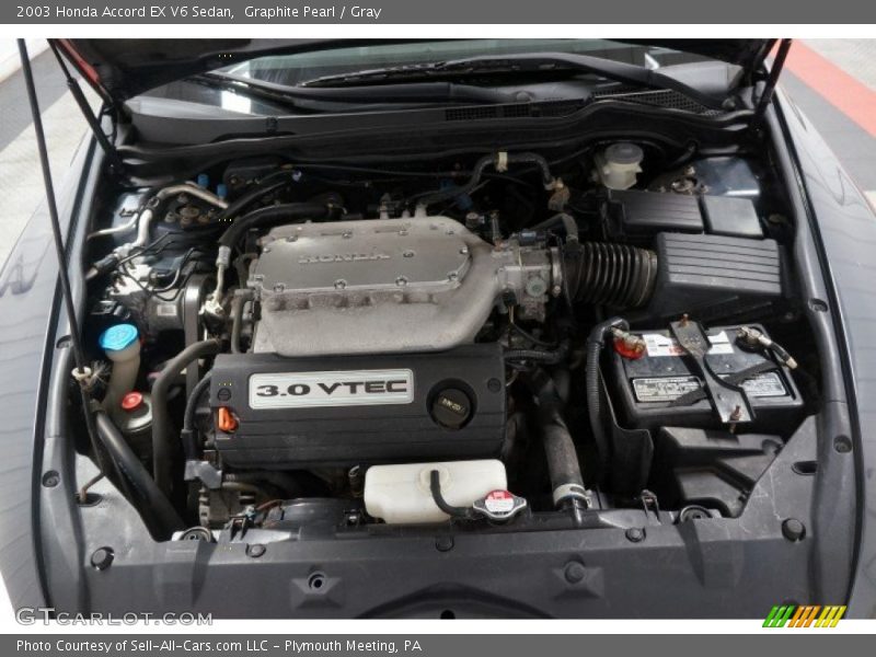 Graphite Pearl / Gray 2003 Honda Accord EX V6 Sedan