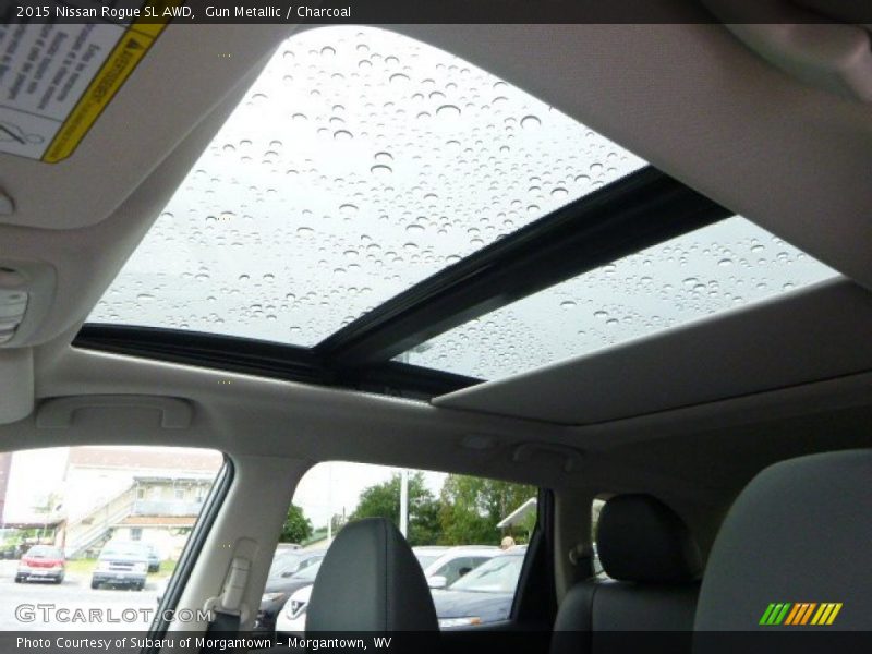 Gun Metallic / Charcoal 2015 Nissan Rogue SL AWD