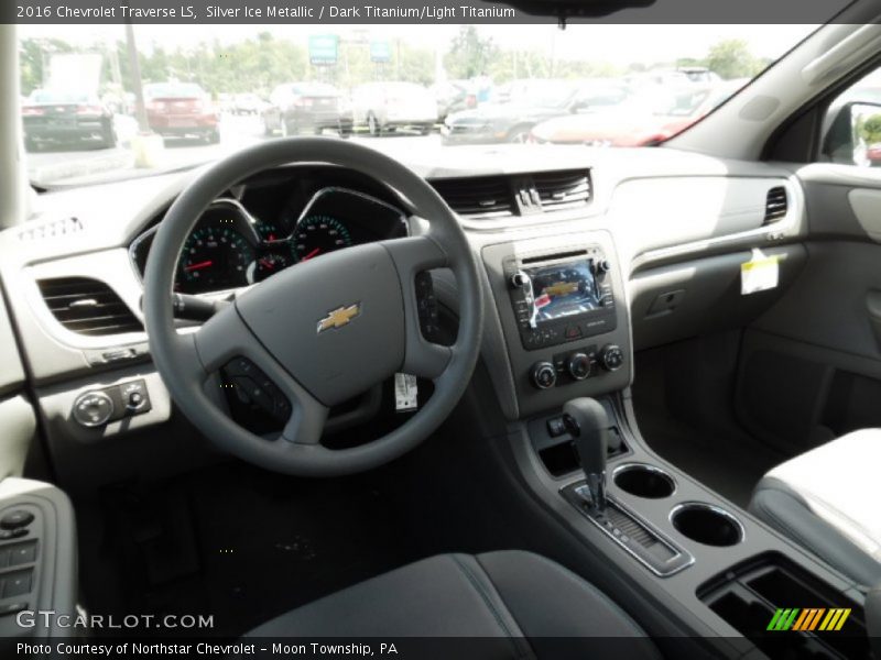 Silver Ice Metallic / Dark Titanium/Light Titanium 2016 Chevrolet Traverse LS