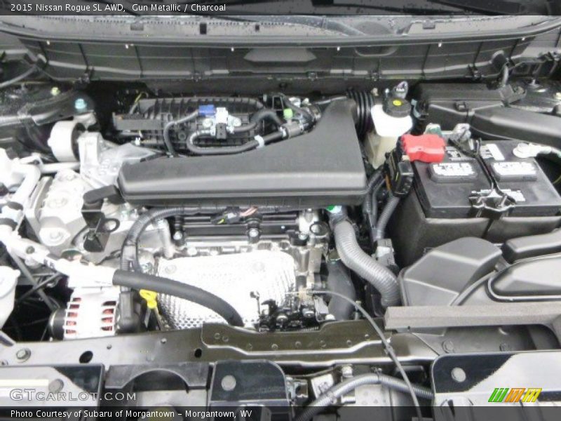 Gun Metallic / Charcoal 2015 Nissan Rogue SL AWD
