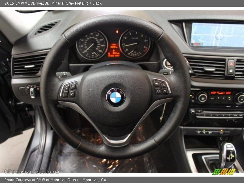 Mineral Grey Metallic / Black 2015 BMW X1 sDrive28i