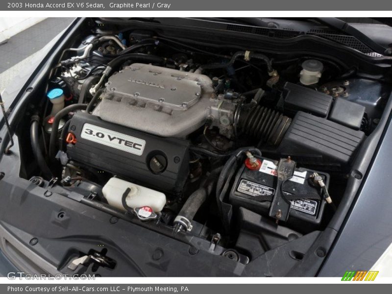 Graphite Pearl / Gray 2003 Honda Accord EX V6 Sedan