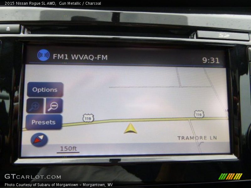Gun Metallic / Charcoal 2015 Nissan Rogue SL AWD