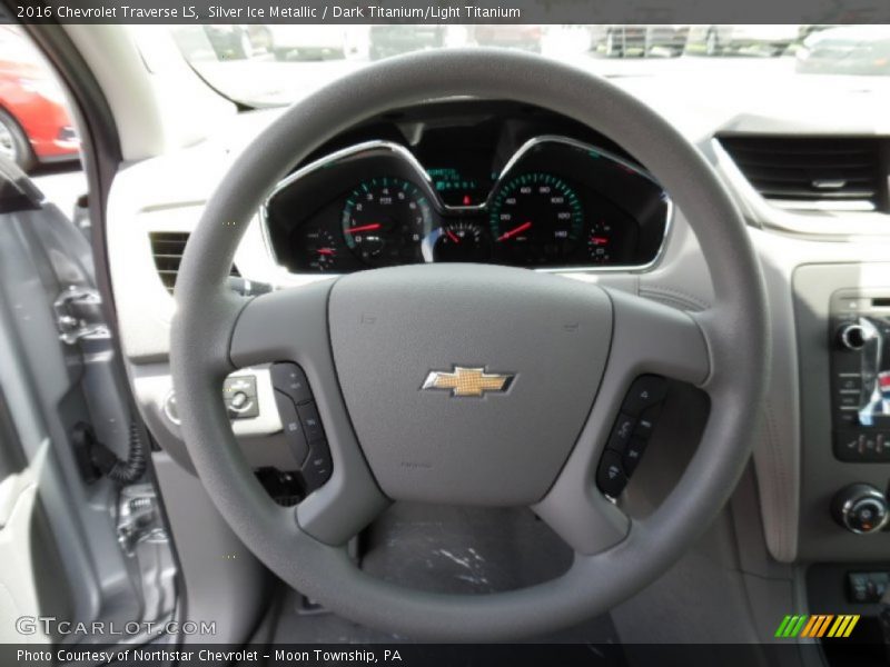 Silver Ice Metallic / Dark Titanium/Light Titanium 2016 Chevrolet Traverse LS