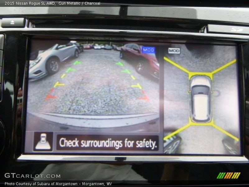 Gun Metallic / Charcoal 2015 Nissan Rogue SL AWD