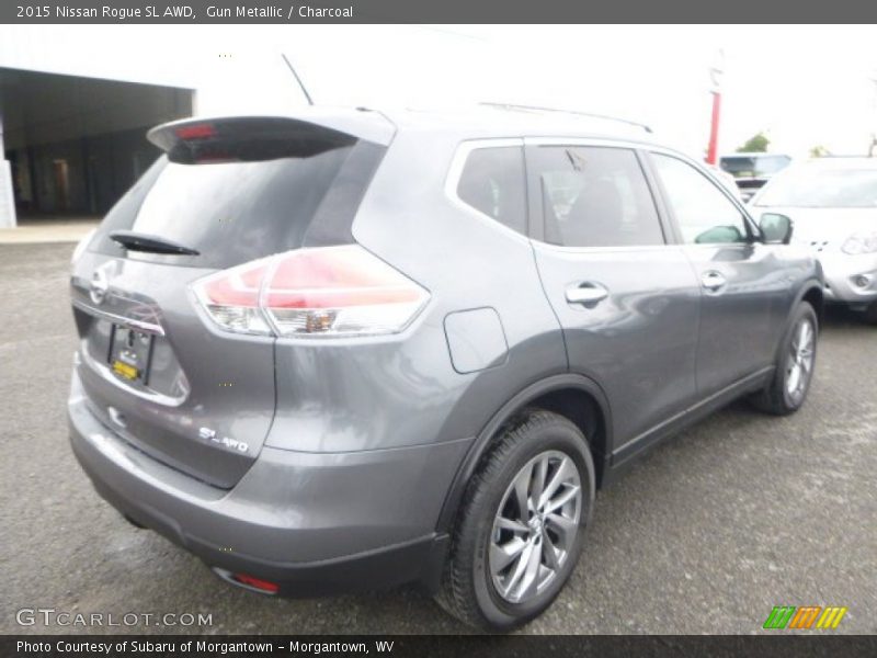 Gun Metallic / Charcoal 2015 Nissan Rogue SL AWD