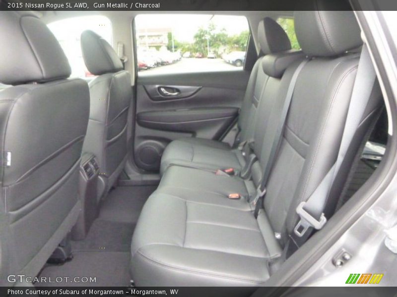 Gun Metallic / Charcoal 2015 Nissan Rogue SL AWD