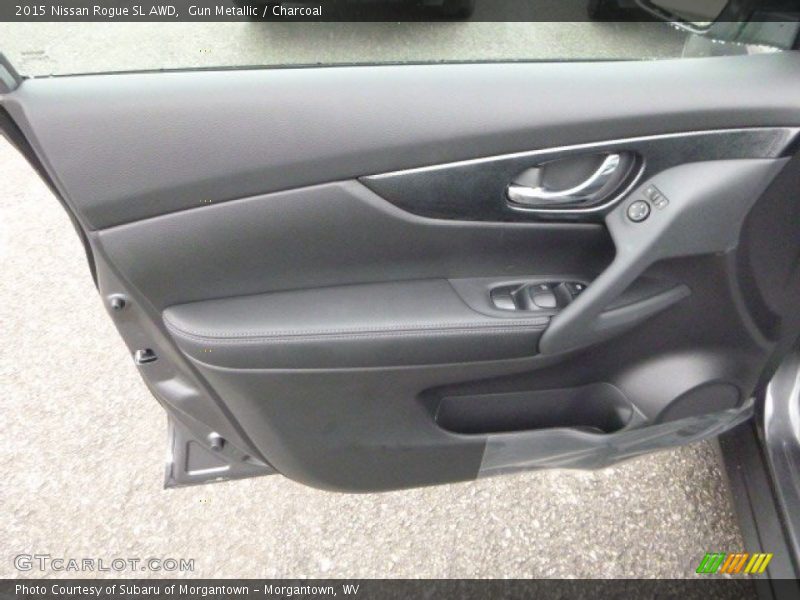 Gun Metallic / Charcoal 2015 Nissan Rogue SL AWD