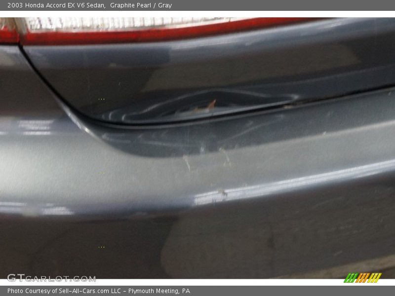 Graphite Pearl / Gray 2003 Honda Accord EX V6 Sedan