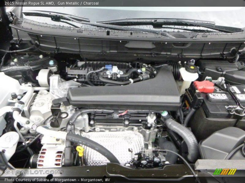 Gun Metallic / Charcoal 2015 Nissan Rogue SL AWD