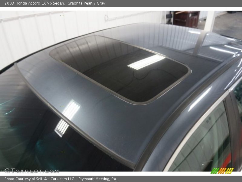 Graphite Pearl / Gray 2003 Honda Accord EX V6 Sedan