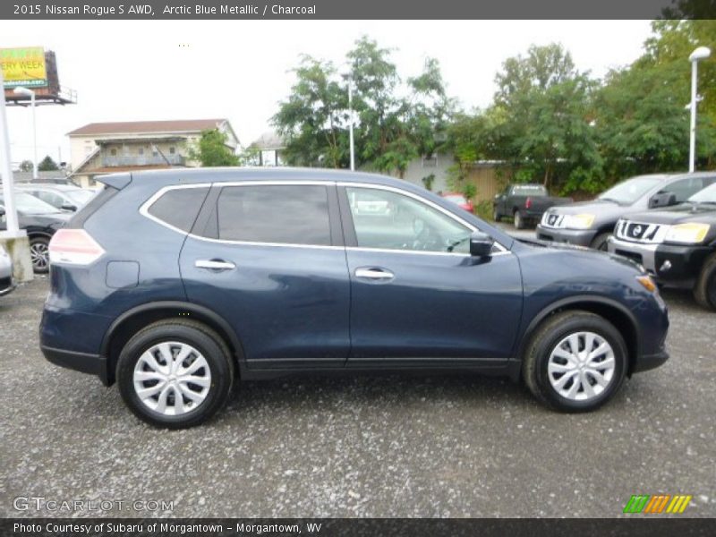 Arctic Blue Metallic / Charcoal 2015 Nissan Rogue S AWD