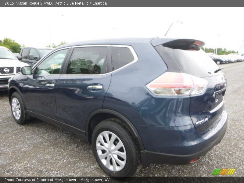 Arctic Blue Metallic / Charcoal 2015 Nissan Rogue S AWD