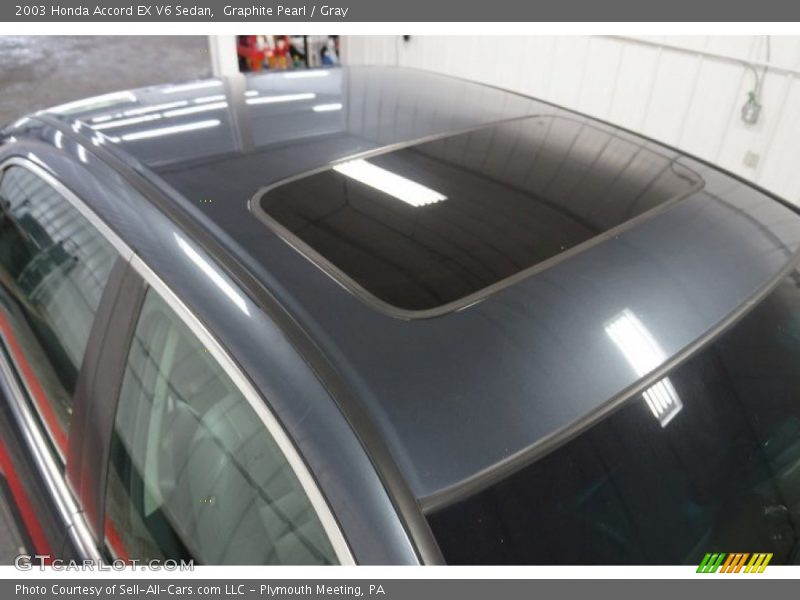 Graphite Pearl / Gray 2003 Honda Accord EX V6 Sedan