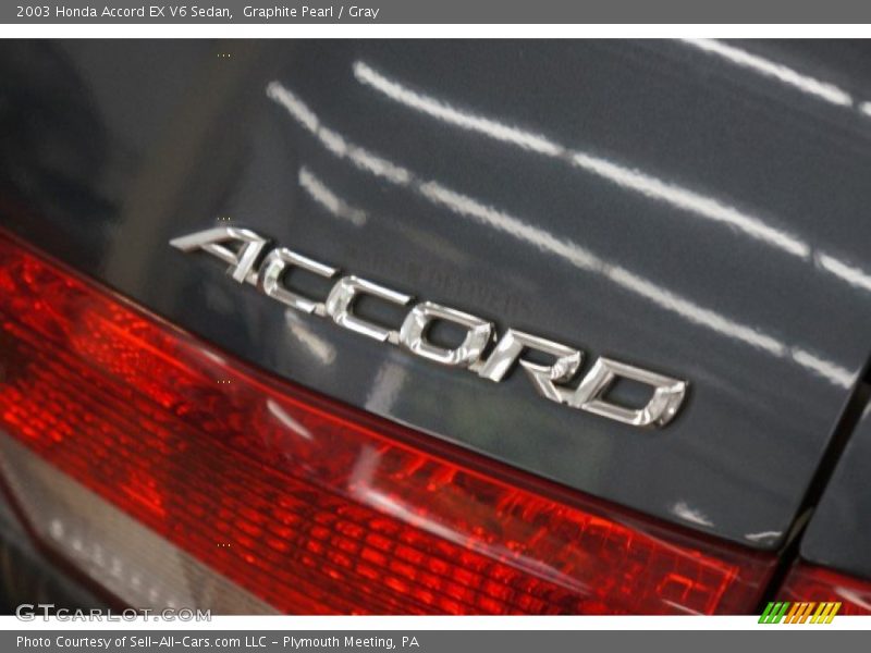 Graphite Pearl / Gray 2003 Honda Accord EX V6 Sedan