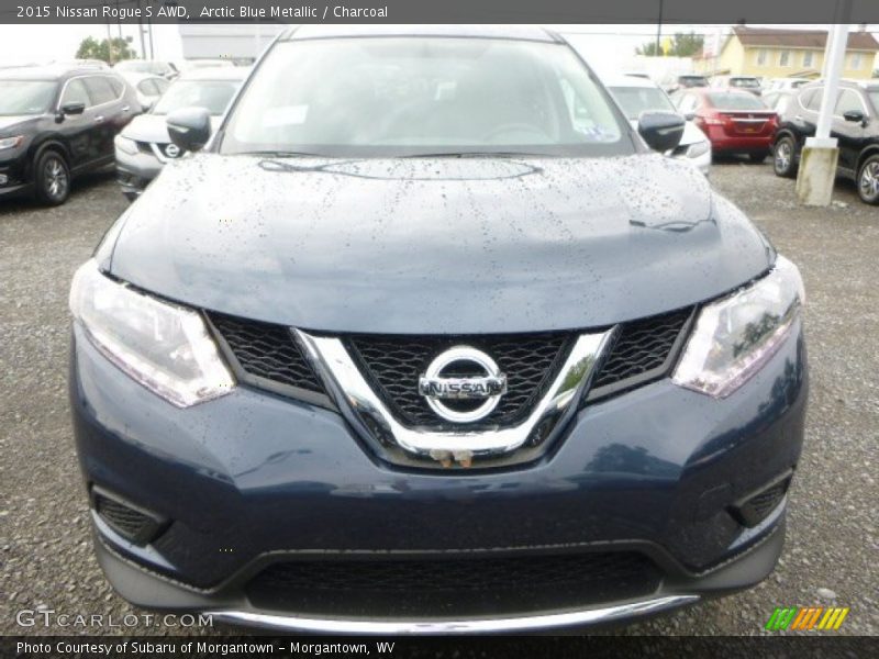 Arctic Blue Metallic / Charcoal 2015 Nissan Rogue S AWD
