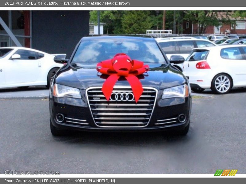 Havanna Black Metallic / Nougat Brown 2013 Audi A8 L 3.0T quattro