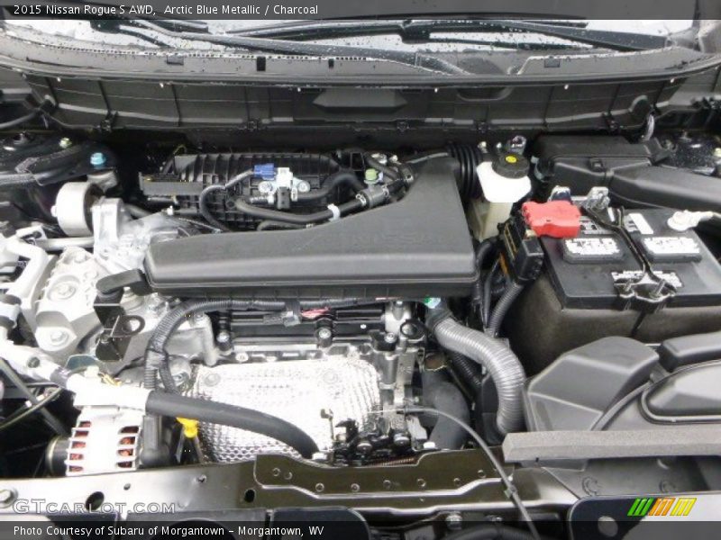 Arctic Blue Metallic / Charcoal 2015 Nissan Rogue S AWD