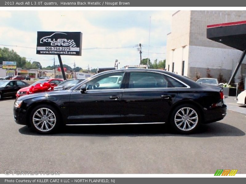 Havanna Black Metallic / Nougat Brown 2013 Audi A8 L 3.0T quattro