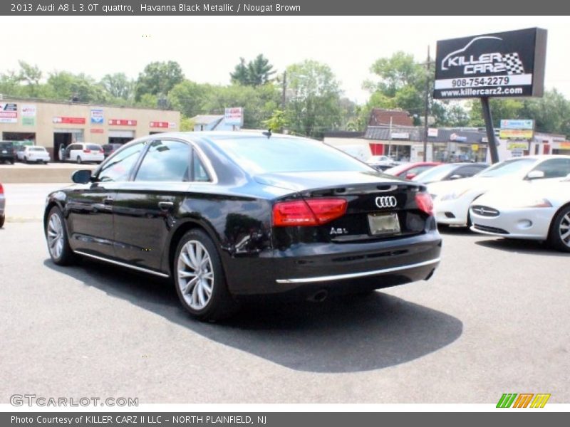 Havanna Black Metallic / Nougat Brown 2013 Audi A8 L 3.0T quattro