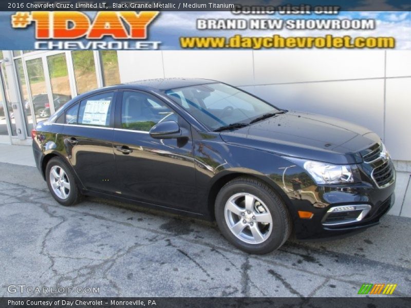 Black Granite Metallic / Medium Titanium 2016 Chevrolet Cruze Limited LT