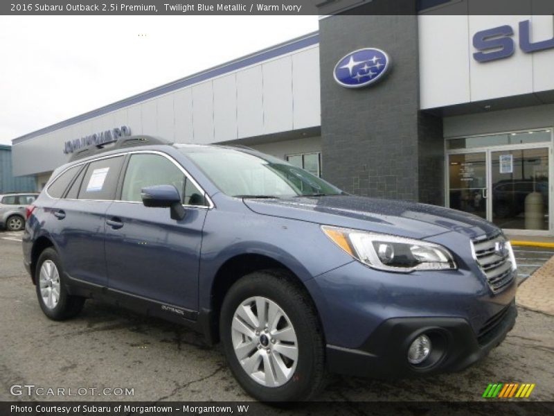 Twilight Blue Metallic / Warm Ivory 2016 Subaru Outback 2.5i Premium