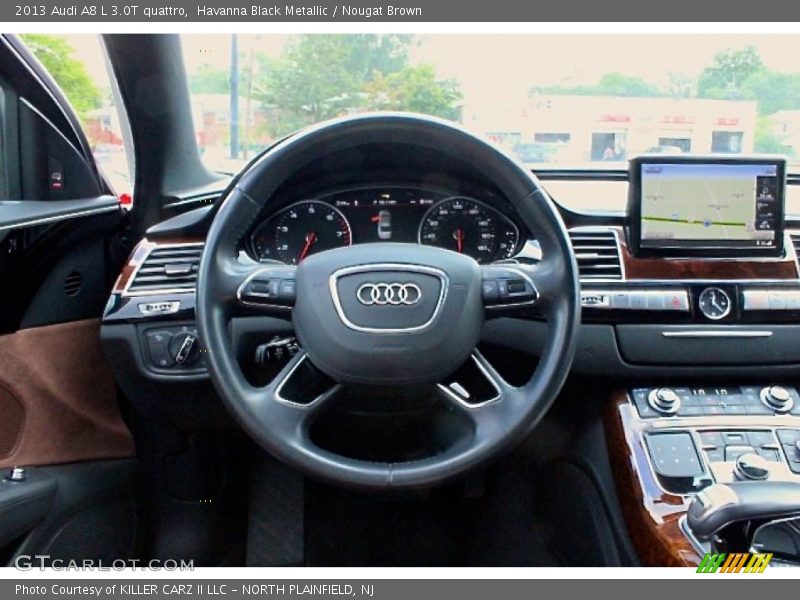 Havanna Black Metallic / Nougat Brown 2013 Audi A8 L 3.0T quattro