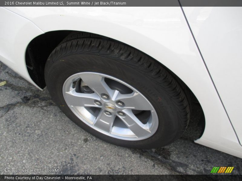 Summit White / Jet Black/Titanium 2016 Chevrolet Malibu Limited LS