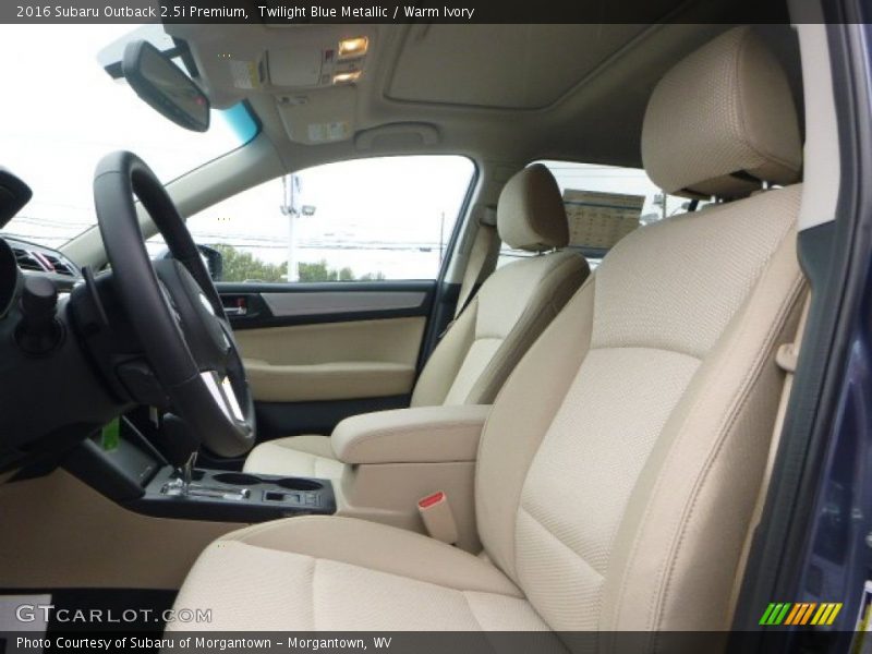 Twilight Blue Metallic / Warm Ivory 2016 Subaru Outback 2.5i Premium