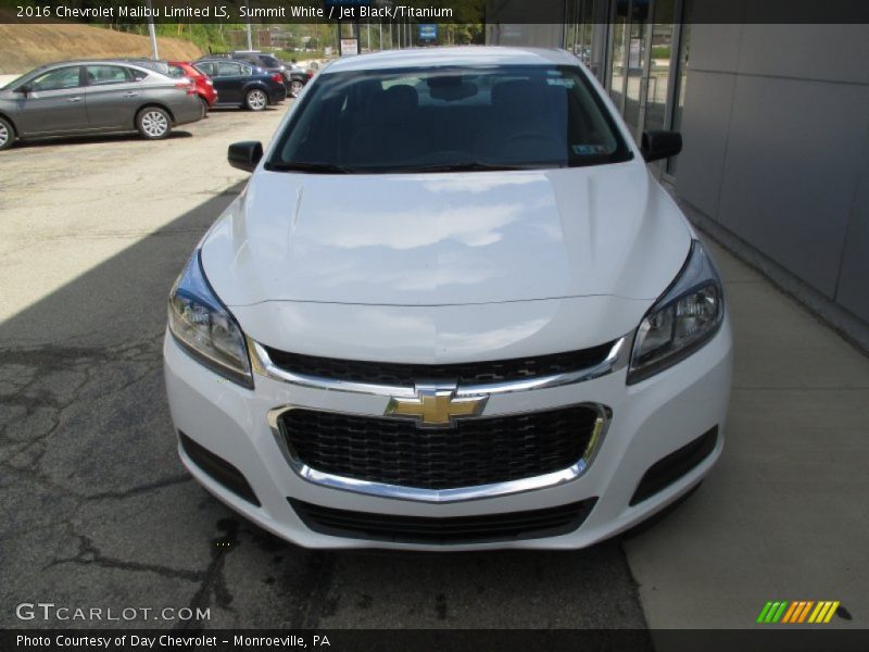 Summit White / Jet Black/Titanium 2016 Chevrolet Malibu Limited LS