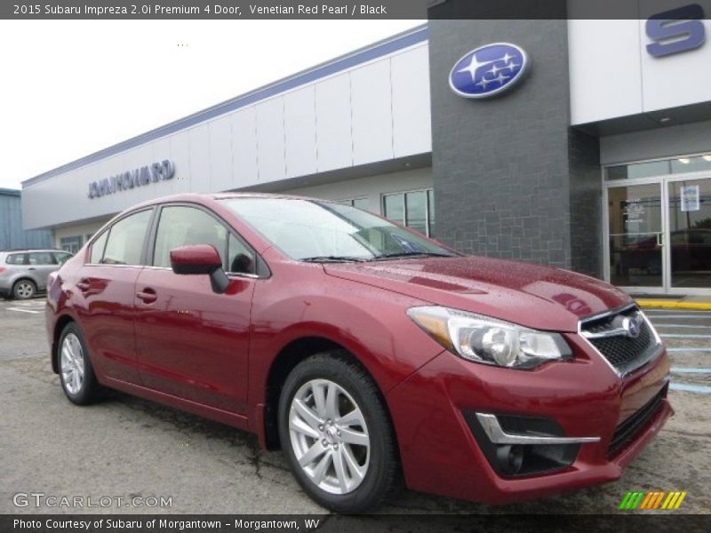 Venetian Red Pearl / Black 2015 Subaru Impreza 2.0i Premium 4 Door