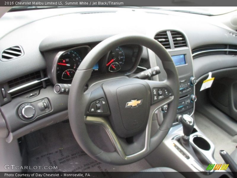 Summit White / Jet Black/Titanium 2016 Chevrolet Malibu Limited LS