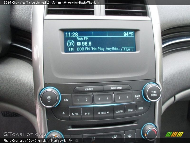 Summit White / Jet Black/Titanium 2016 Chevrolet Malibu Limited LS