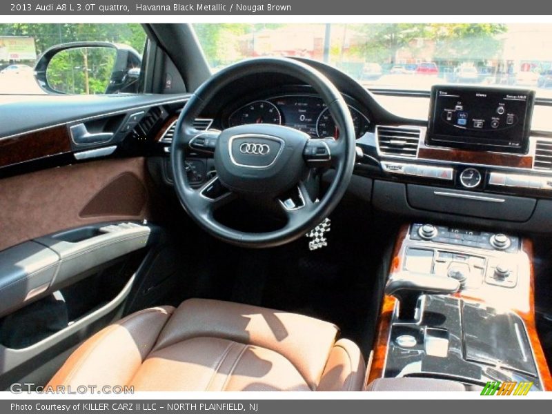 Havanna Black Metallic / Nougat Brown 2013 Audi A8 L 3.0T quattro