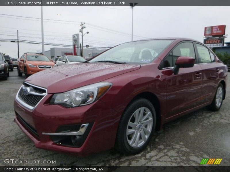 Venetian Red Pearl / Black 2015 Subaru Impreza 2.0i Premium 4 Door